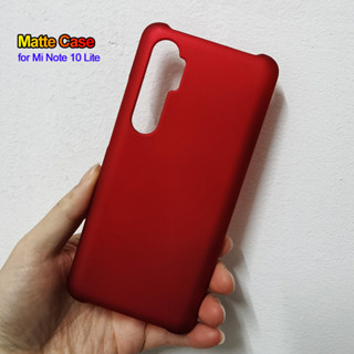 XIAOMI MI 適用於小米 Mi Note 10 Lite 超薄啞光手機殼的硬質防震保護套適用於 Note10 Li