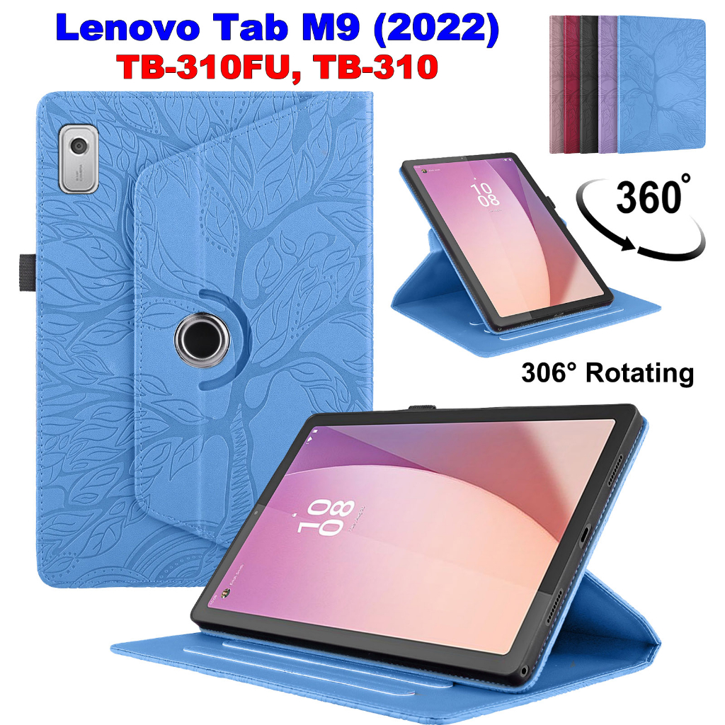 LENOVO 適用於聯想 Tab M9 2022 9.0" TB-310FU TB-310 平板電腦保護套折疊翻蓋支架