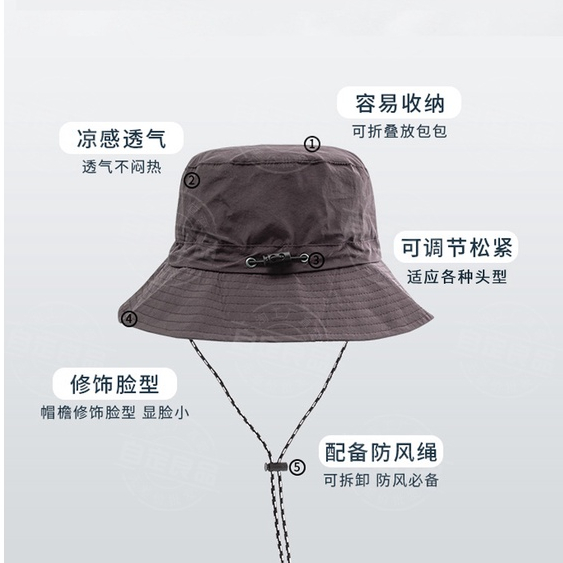 【客製化】【帽子】戶外防晒登山帽 遮陽盆帽 訂做 防水 速乾漁夫帽 訂製logo印字可摺疊包