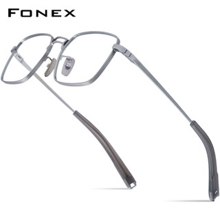 Fonex 醋酸纖維鈦眼鏡框男士 2023 新款方形復古眼鏡女士眼鏡眼鏡 MRX-8827