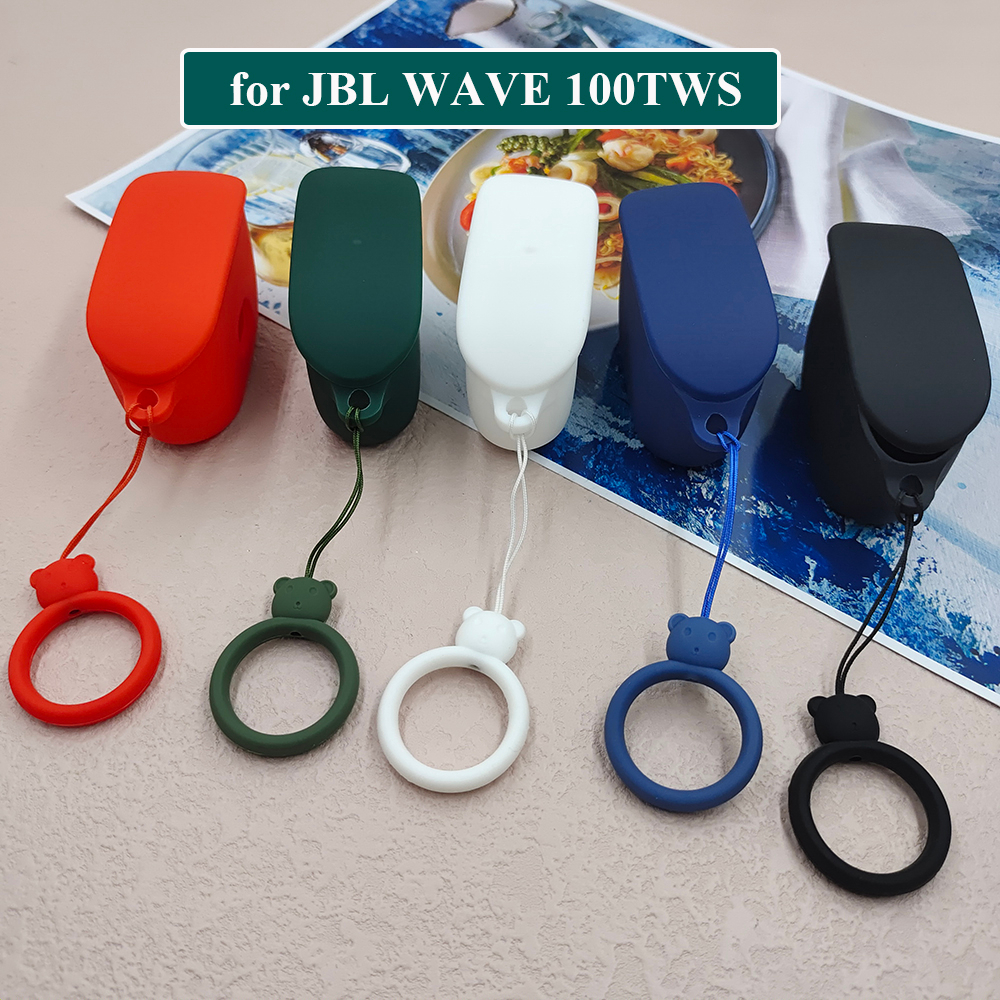 Jbl WAVE 100 TWS 保護套軟矽膠保護套軟矽膠保護套耳機可愛卡通無線耳塞保護套保護套