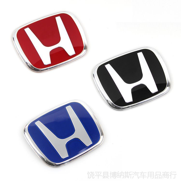 HONDA 3 件裝本田 Freed 2011-2013 紅色藍色黑色紅色本田汽車標誌標誌(前 + 後 + 轉向)