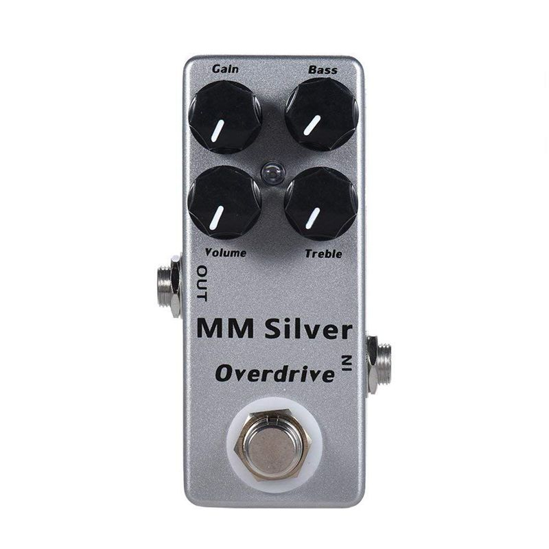 Mosky MM Silver Bass Overdrive Effects Pedal 4 種模式效果器踏板吉他踏板適