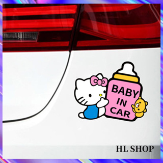 Hl HELLO KITTY車貼嬰兒車內車車卡通車貼防水