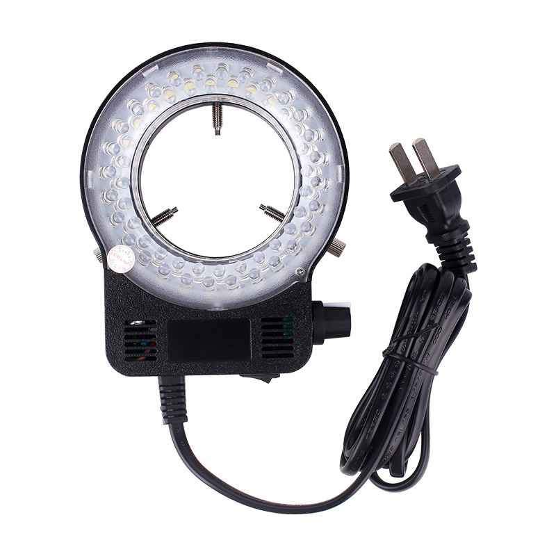 工業顯微鏡環形led光源直接led 56燈珠可調亮度顯微鏡光源光物鏡燈
