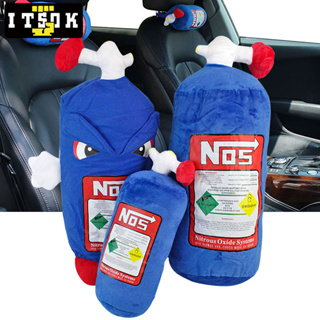 【ITSOK】NOS抱枕 頭枕 腰靠 車用抱枕 腰靠墊 NOS 氮氣改裝抱枕