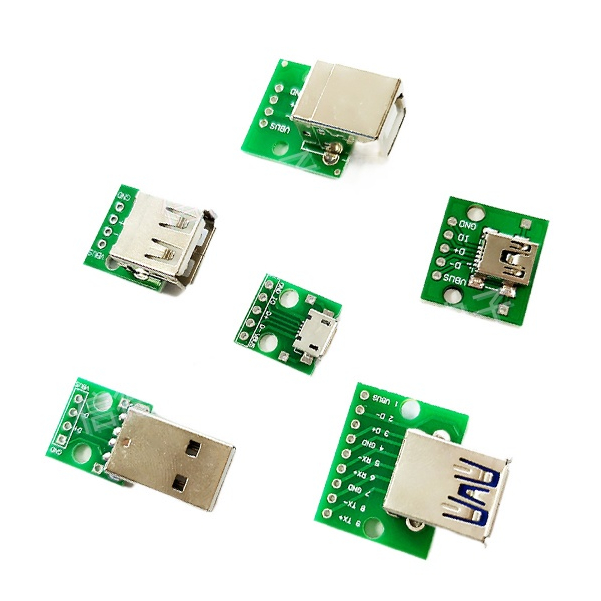 （多種規格）USB轉2.0 3.0母座/公頭 MICRO直插PCB轉接板 TYPE-C母頭 數據模塊