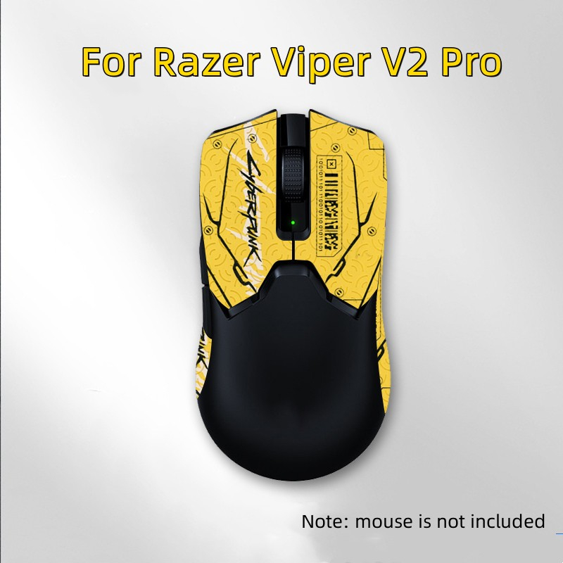 适用于Razer Viper V2 PRO 無線遊戲鼠標握把膠帶类蜥蜴皮防滑貼紙吸汗贴滑鼠保護貼