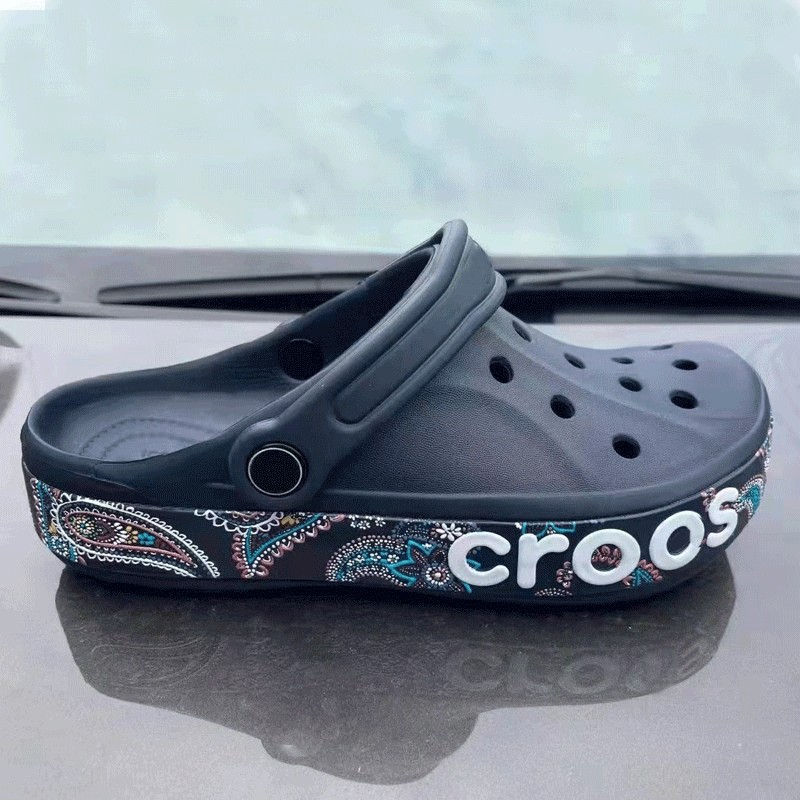 Crocs洞洞鞋男 彩繪貝雅卡駱班戶外沙灘防滑女鞋涼拖鞋 206233