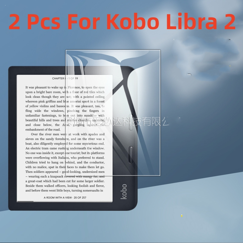 2 片鋼化玻璃適用於 Kobo Libra 2 Taclet 屏幕保護膜保護膜