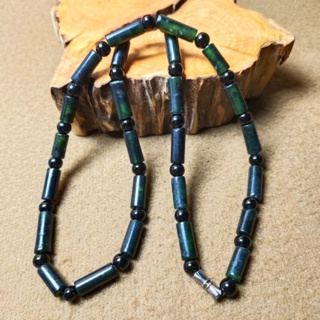 天然藏玉藥王石磁療保健養生管珠項鍊鎖骨鏈掛飾爆款