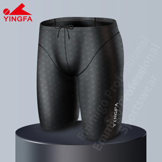 Yingfa FINA 批准的泳褲男式耐氯賽車游泳褲男童競技游泳短賽訓練泳衣