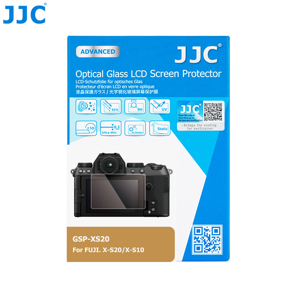 JJC 富士相機強化玻璃螢幕保護貼 Fuji Fujifilm X-S20 X-S10 XS20 XS10 專用保護膜