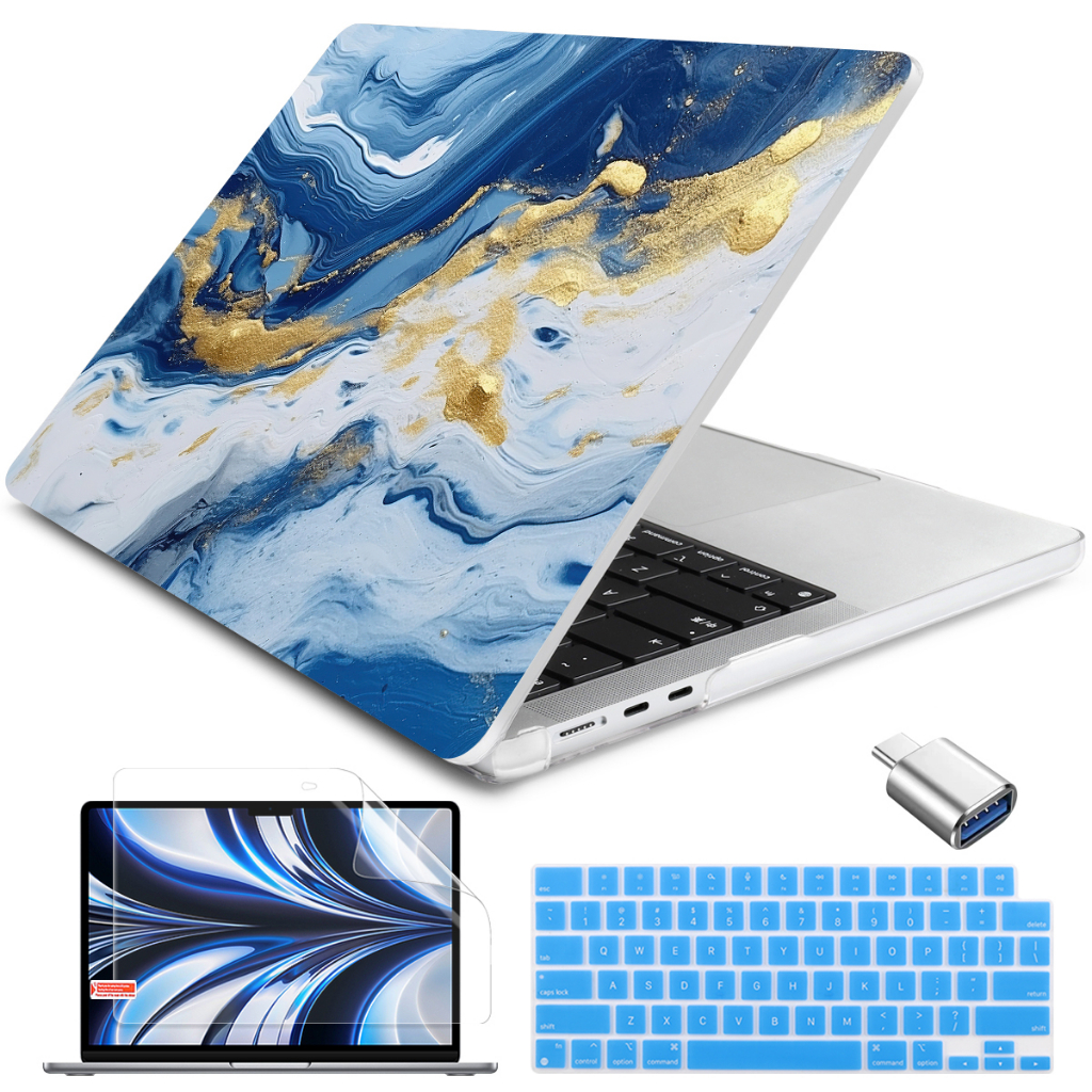 Macbook M3獨特創意保護殼 兼容與MacBook air Pro 11 12 13 14 15 16英吋彩繪外殼