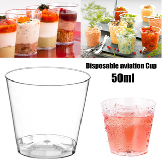 塑料一次性透明甜點杯派對沙拉杯小酒杯 50ml