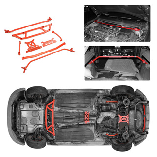 Ford Focus底盤拉桿套件適用福克斯MK2 / MK3/ ST 頂吧平衡桿 強化汽車改裝件 防傾桿