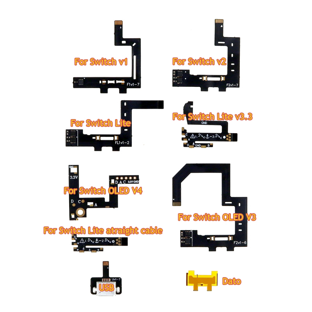 適用於 Switch OLED Emmc Dat0 Core 芯片適用於 NS Switch V1 V2 V3 排線 U