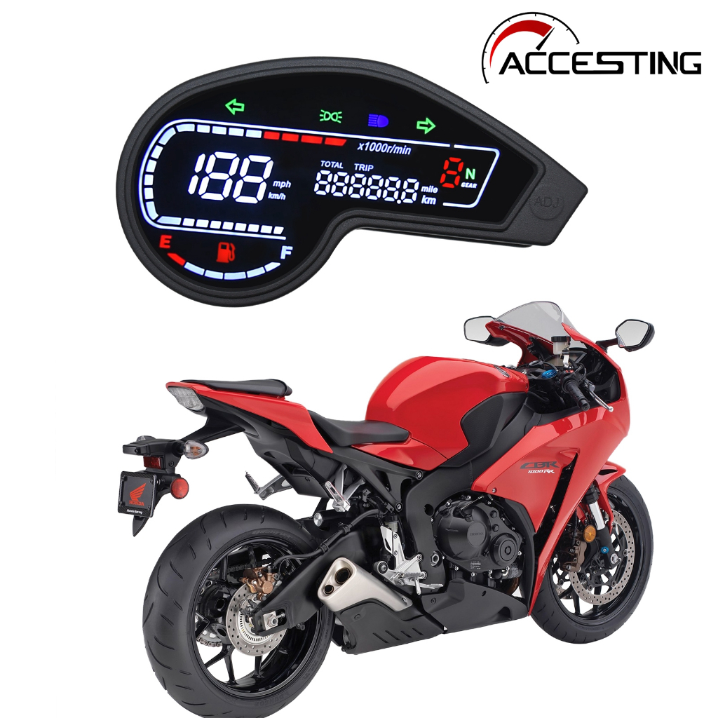 HONDA 2003-2014 CRV 數字 LED 里程表車速表轉速表摩托車適用於本田 NXR150 NXR125 X