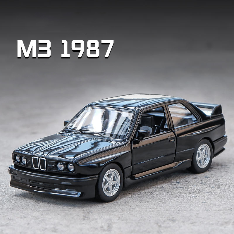Rmz CITY 1:36 BMW M3 E30 1987 復古跑車模型合金壓鑄汽車玩具車