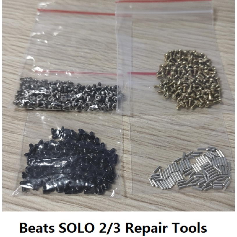批發 Beats Solo 2/3.0 耳機維修工具套件-頭帶螺絲、鉸鏈旋轉銷 100 個/袋