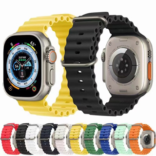 現貨 Apple watch錶帶 海洋矽膠錶帶 適用 iwatch 3 4 5 6 7 8 Ultra SE 49mm