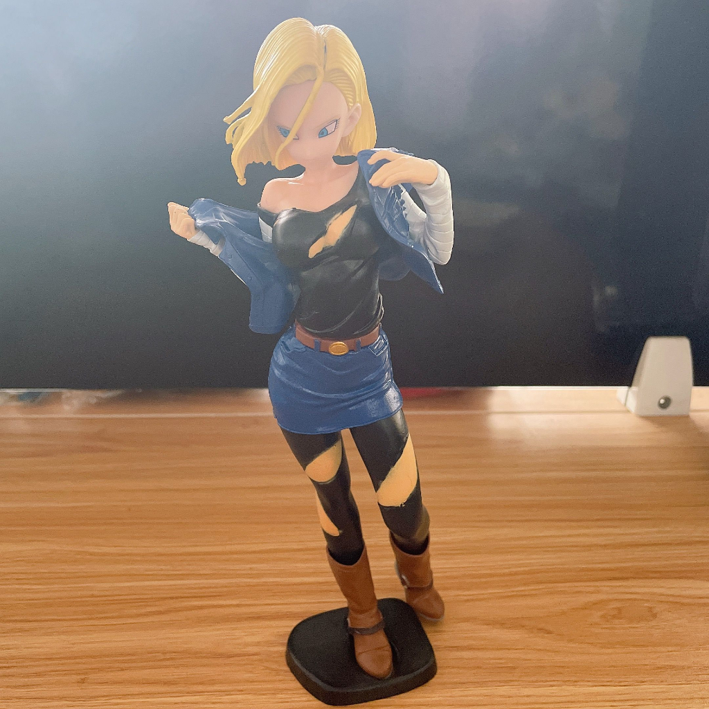 25 厘米龍珠 Z 公仔 Gk Android 18 Lazuli 可動公仔動漫模型 PVC 雕像兒童玩具禮物