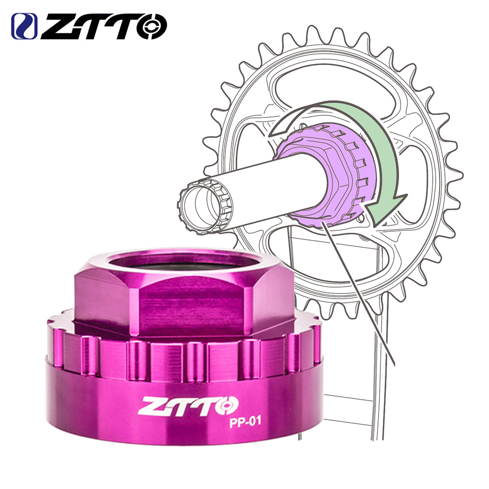 Ztto 自行車鏈環安裝維修工具鏈環直接安裝工具鋁 用於 12s MTB 路曲柄鏈輪表冠 TL-FC36 TL-FC3