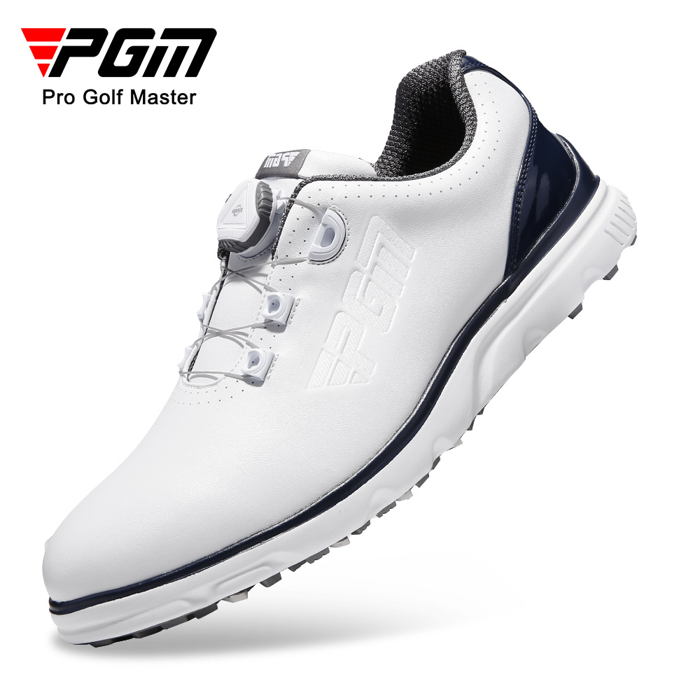 PGM 高爾夫球鞋男旋鈕鞋帶專利防側滑鞋釘超強防水運動鞋鞋面 XZ261