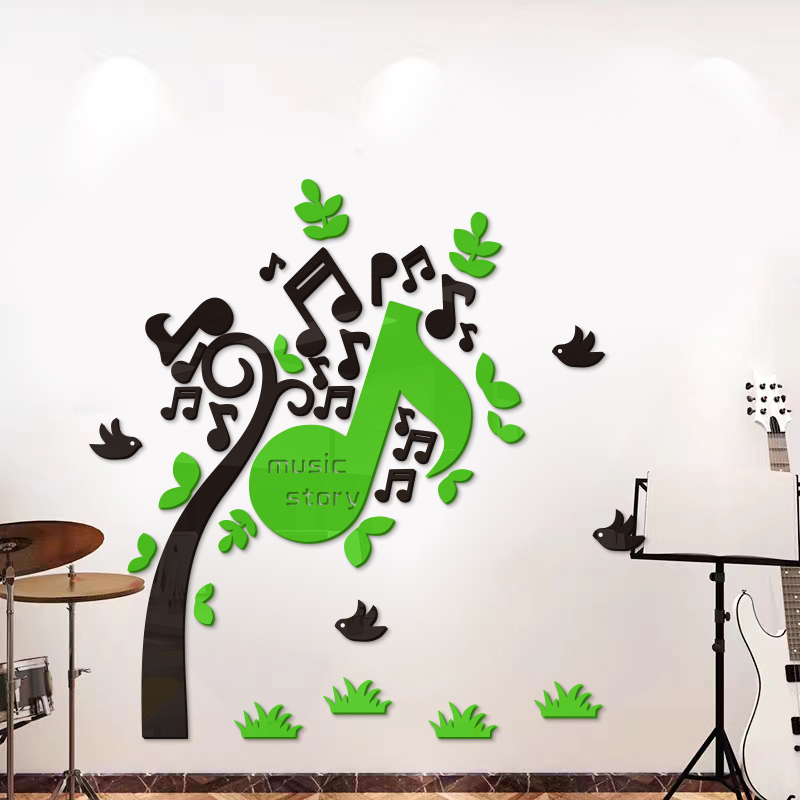 音樂樹音符牆貼畫音樂教室裝飾牆面壁貼畫