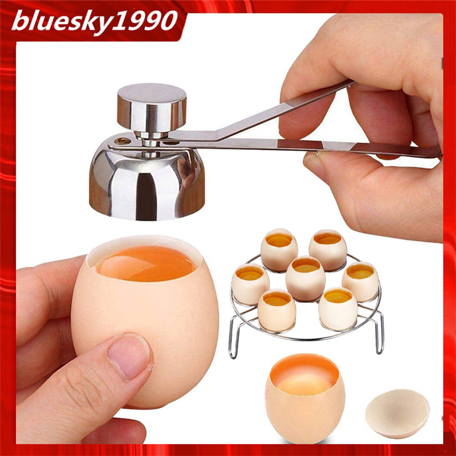 304不銹鋼 開蛋神器 烹飪開蛋器 開殼器 敲蛋殼 開蛋器 破殼器 蒸蛋 布丁 大小蛋皆能開