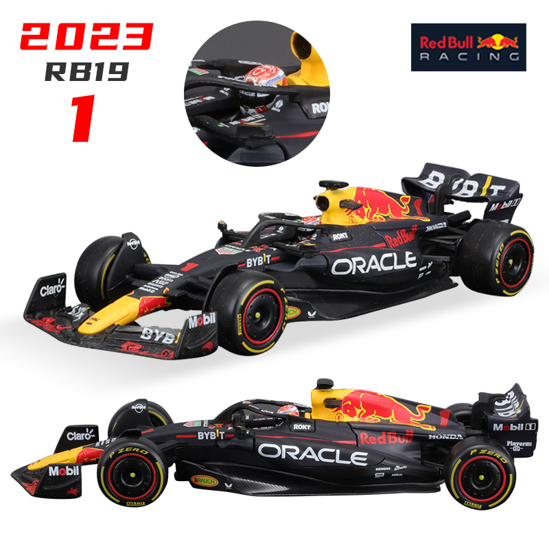 Bburago 1:43 2023 F1 Red Bull RB19 1 Max Verstappen 11 Sergi