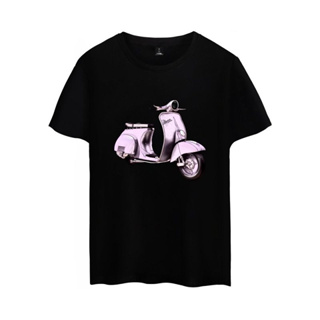 Motorcycle Vespa 男女夏季棉質短袖T恤 情侶衫 休閒寬鬆款 大尺碼上衣 XXS-4XL 3203B