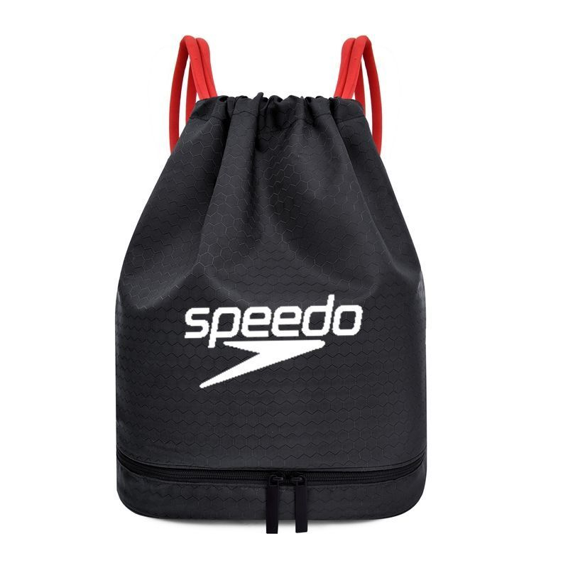 SPEEDO乾溼分離游泳袋海灘露營儲物袋健身後背包
