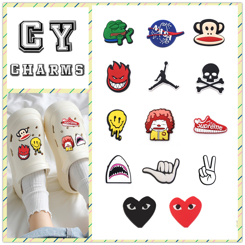 【熱潮牌系列】Jibbitz Crocs PVC鞋飾男女童鞋DIY Crocs裝飾PVC卡通別針涼鞋扣配件
