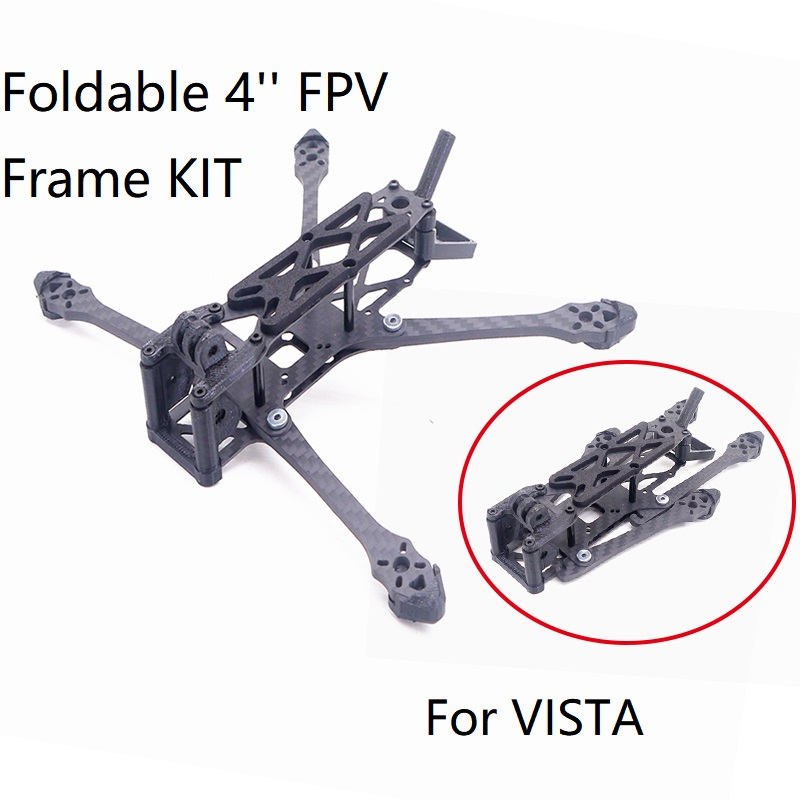 (現貨)KOShobby Ran4 4 英寸 4 英寸 185 毫米遠程可折疊碳纖維框架套件,適用於 FPV 賽車 RC