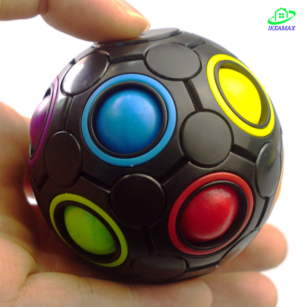 【指尖彩虹球】魔力球可旋轉   軸承彩虹球   腦力手指足球  兒童益智玩具