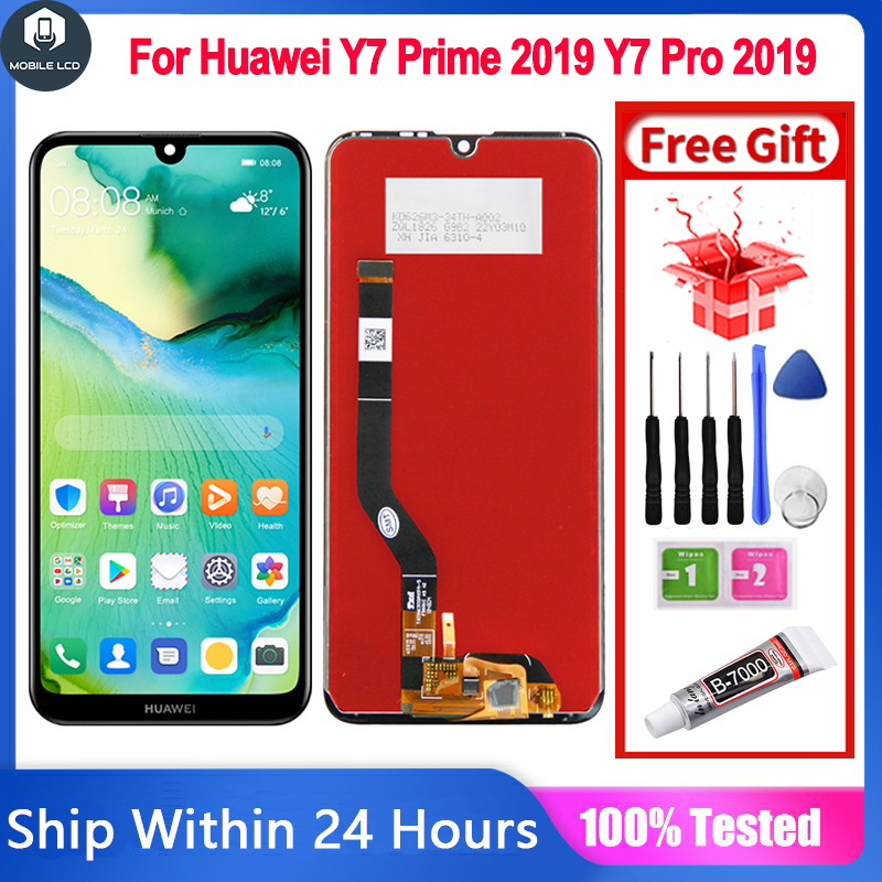 華為 6.26 英寸原裝 Lcd 適用於 HUAWEI Y7 2019 Y7 Pro 2019 Y7 Prime 201