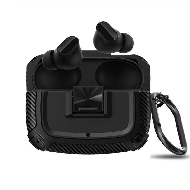 ENVEL碳纖維耳機保護殼，適用於Beats Studio Buds/Buds +四角氣囊防摔耳機套，無線藍芽耳機保護套