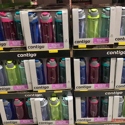 水杯水瓶costco Contigo康迪克成人水杯運動水壺防漏便攜710ml