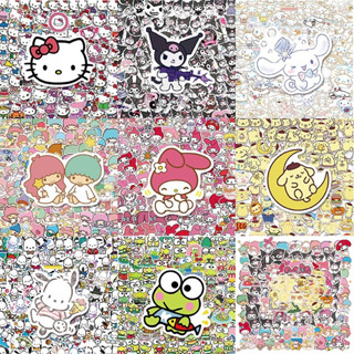 50 件裝全新三麗鷗貼紙 Hello Kitty 貼紙 Kuromi My Melody 可愛貼紙適用於女孩筆記本電腦皮