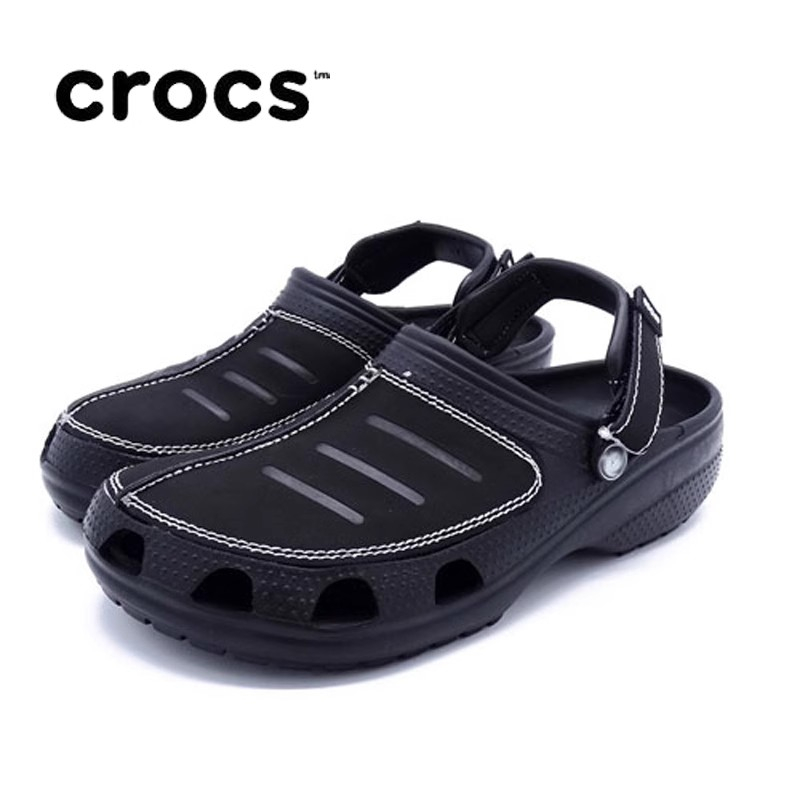 Crocs男士洞洞鞋户外轻便透气沙滩鞋尤肯大码休闲防滑凉鞋|203261