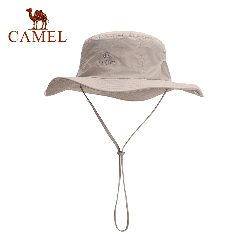 Camel戶外徒步登山防曬漁夫帽