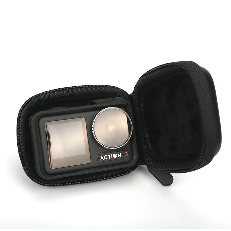 DJI大疆Action 4/3收納包運動相機便攜盒迷你機身保護套Action 3矽膠鏡頭保護蓋