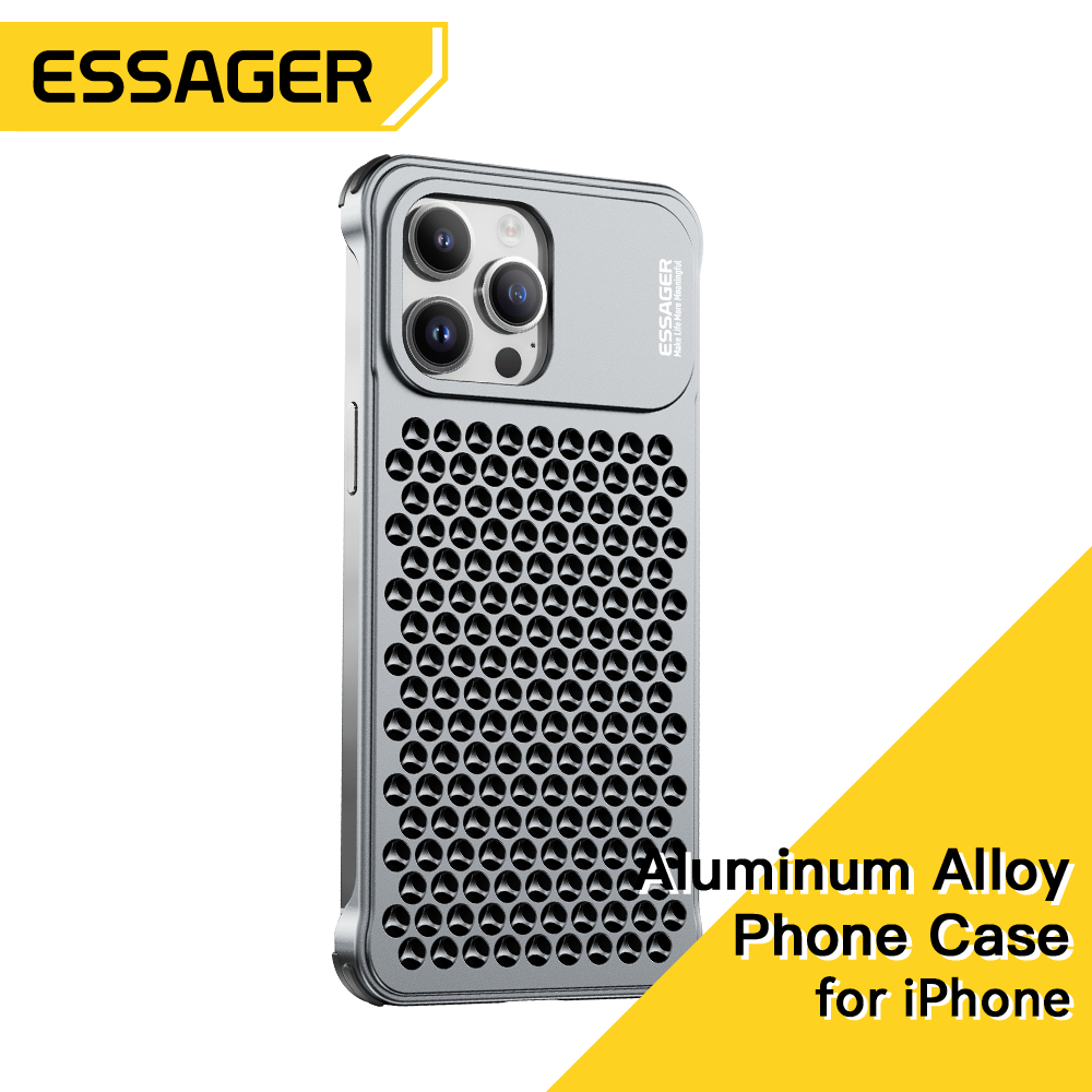 Essager鋁合金手機殼適用於ip13-14散熱手機殼