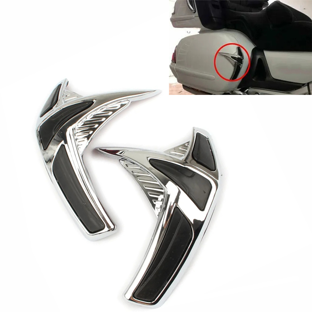 HONDA Goldwing GL 1800 摩托車馬鞍包前磨損保護罩整流罩鍍鉻裝飾適用於本田金翼 GL1800 200