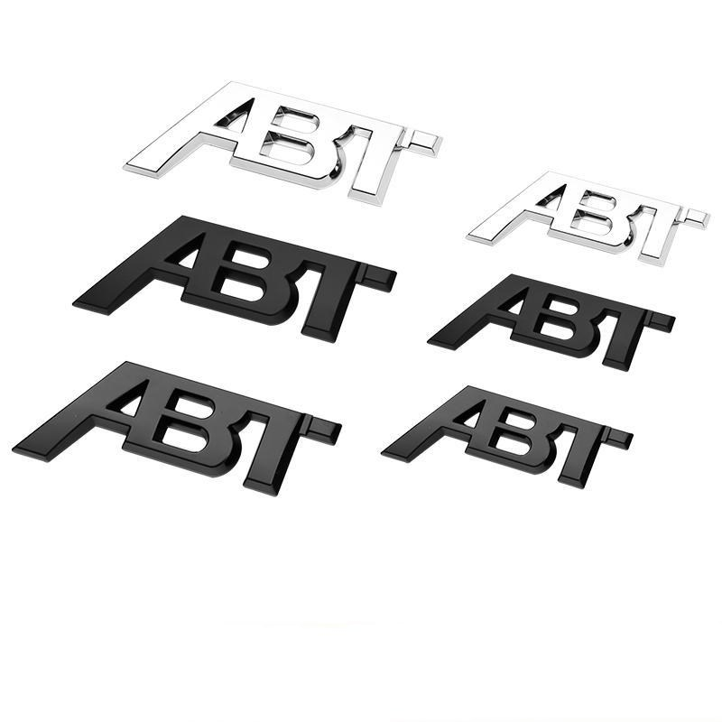 三維金屬 ABT 標誌前格柵側擋泥板徽章後行李箱行李箱標誌汽車貼紙適用於大眾奧迪 A3 A4 A5 A6 A7 A8 Q