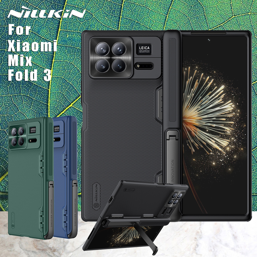 XIAOMI Nillkin 適用於小米 Mix Fold 3 5G 手機殼磨砂 Pro 支架硬 pc TPU 框架鏡頭