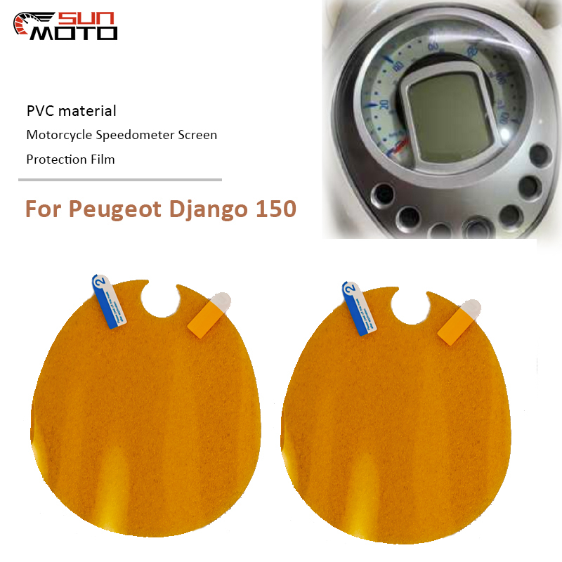 PEUGEOT 適用於標致 Django 150 Django150 摩托車儀表板防刮屏保護膜儀表板屏幕保護膜