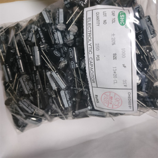 250pcs 35v 1000uf 13x20mm 鋁電解電容 1000uf 35v 1000uf 35v 2000H