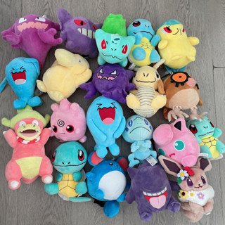 精靈寶可夢 神奇寶貝毛絨公仔玩具皮卡丘 Gengar Bulbasaur Charmander Eevee 動漫人物精靈